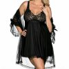 * New Shirley Of Hollywood Plus Size 3 Piece Babydoll Peignoir Set X3595 | Sleepwear