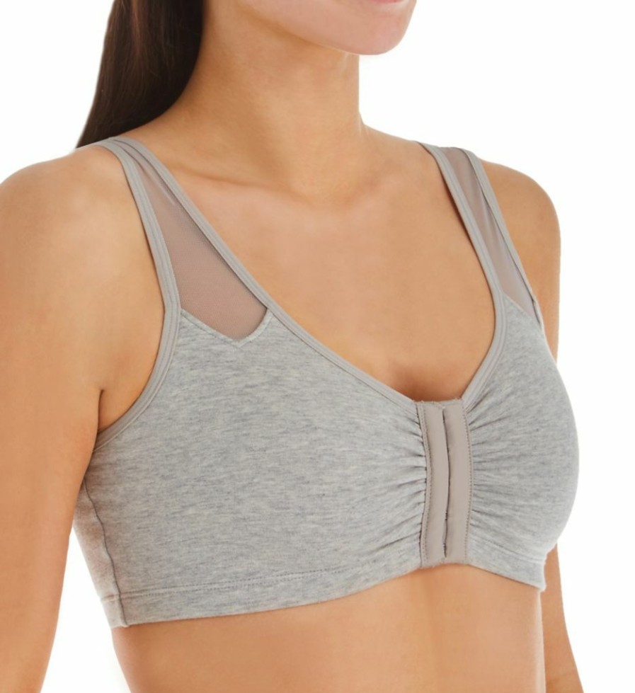 * Reliable Quality Fruit Of The Loom Comfort Cotton Blend Front Close Sports Bra Ft715 | Bras