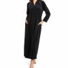 * Closeout Sale Amanda Rich Velour Zip Front Robe 607-37 | Sleepwear