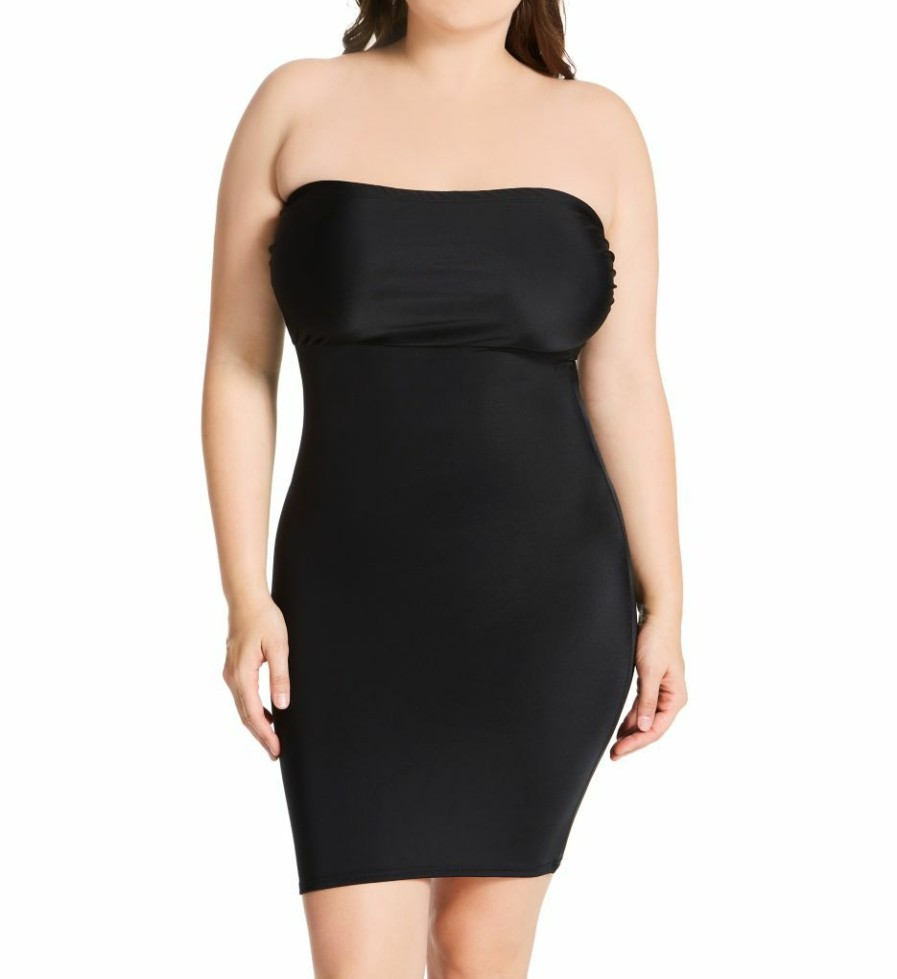 * Wholesale Instantfigure Curvy Empire Waist Bandeau Dress Wbd036X | Shapewear