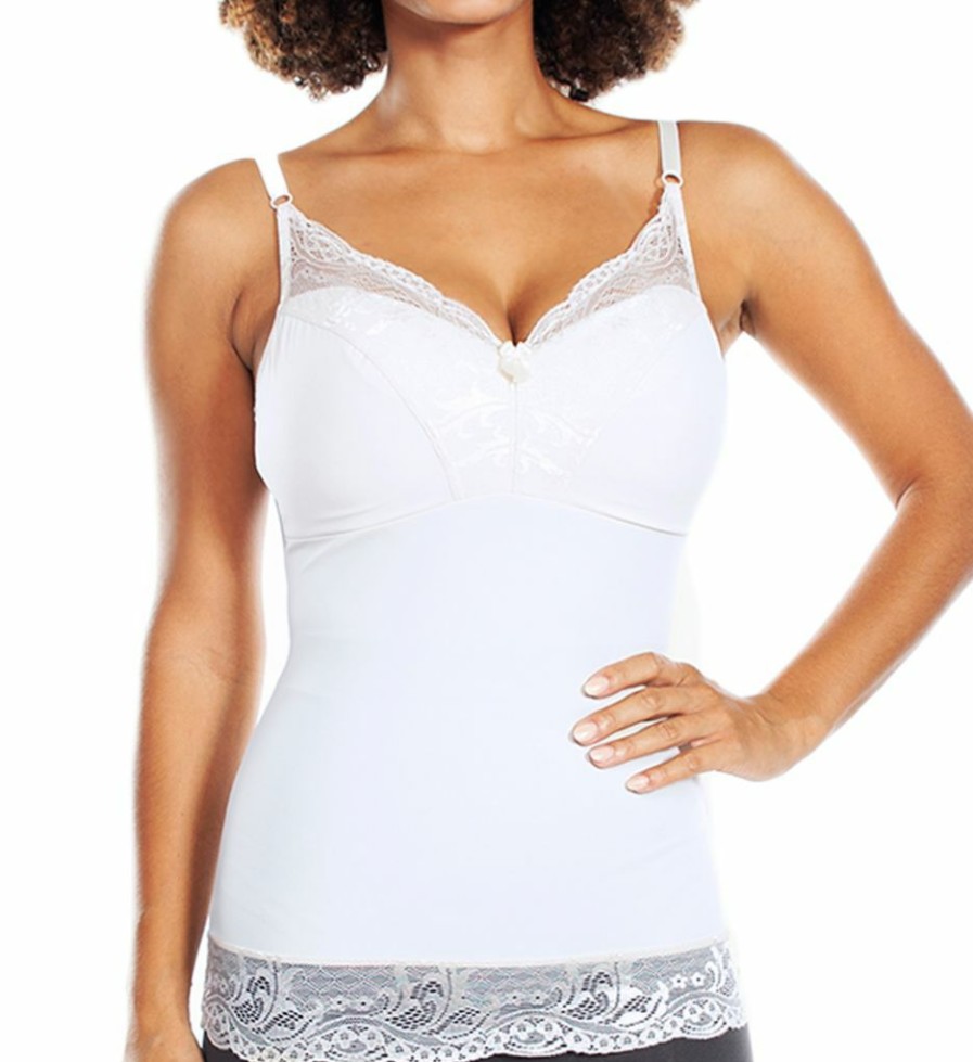 * Discount Rhonda Shear Pin Up Smoothing Tank With Built In Bra 6674 | Shapewear