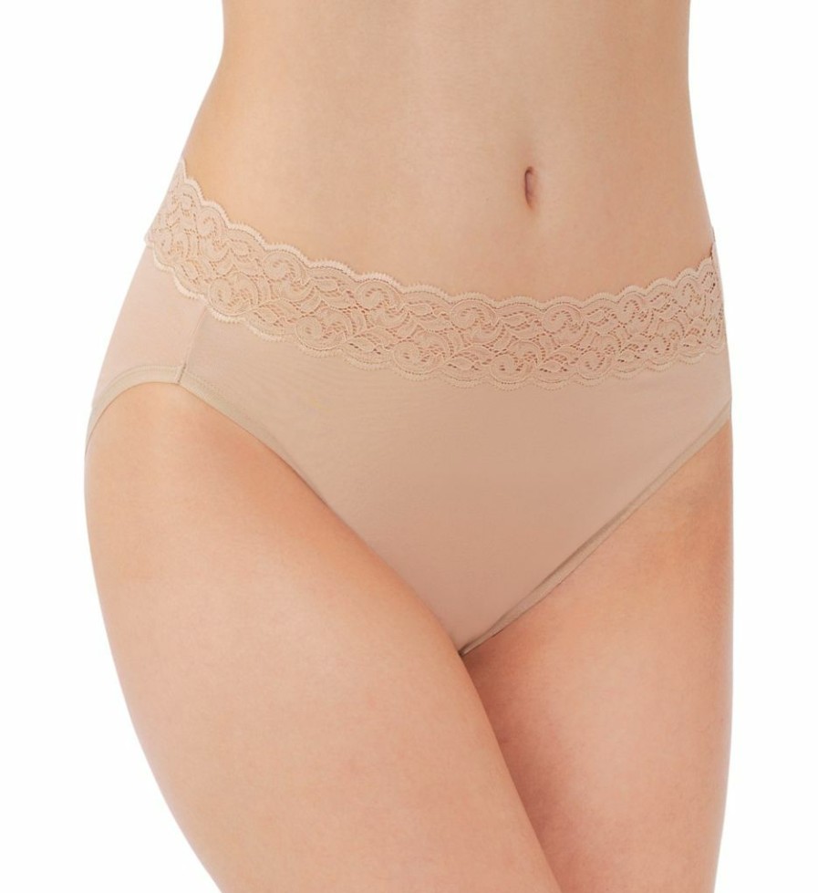 * Discount Vanity Fair Flattering Lace Cotton Stretch Hi-Cut Brief Panty 13395 | Panties