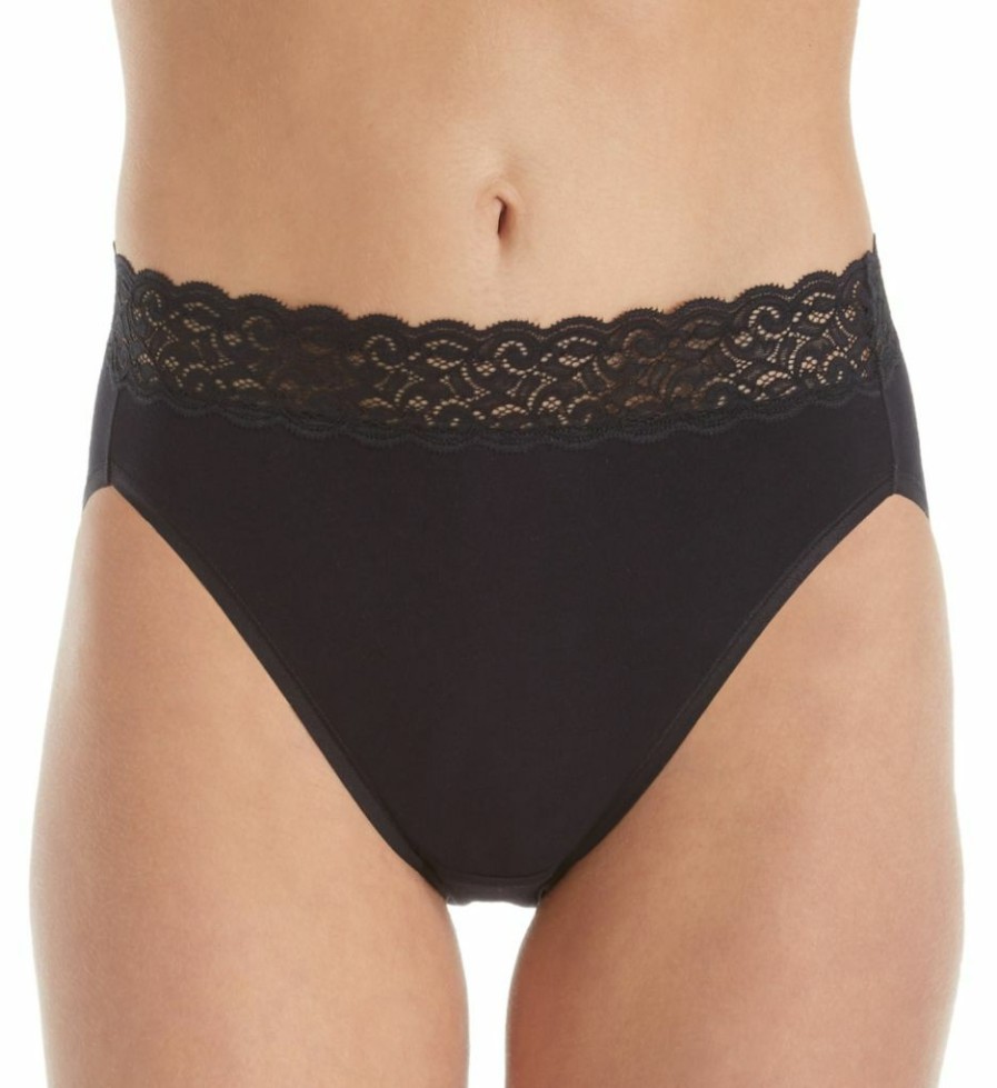 * Discount Vanity Fair Flattering Lace Cotton Stretch Hi-Cut Brief Panty 13395 | Panties