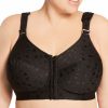 * Fashionable Elila Jacquard Front Close Wireless Softcup Bra 1515 | Bras