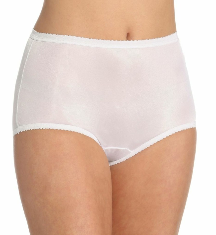 * Closeout Sale Shadowline Nylon Modern Brief Panty 3 Pack 17642Pk | Panties