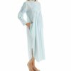 * Excellent La Cera 100% Cotton Woven Long Sleeve Nightgown 1060G | Sleepwear