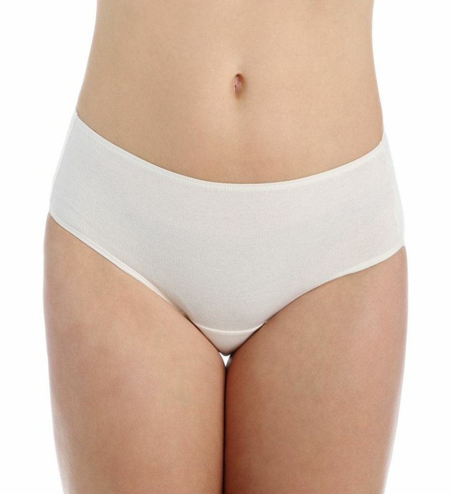 * Exclusive Design Cottonique Latex Free Organic Cotton Waist Brief 2 Pack W22200C | Panties