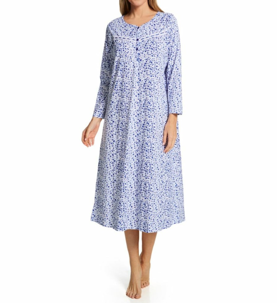 * New La Cera Cotton Knit Long Sleeve Nightgown 1530 | Sleepwear