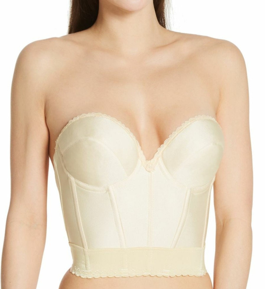 * Shop New Carnival Satin Low Plunge Longline Bustier Bra 203 | Bras