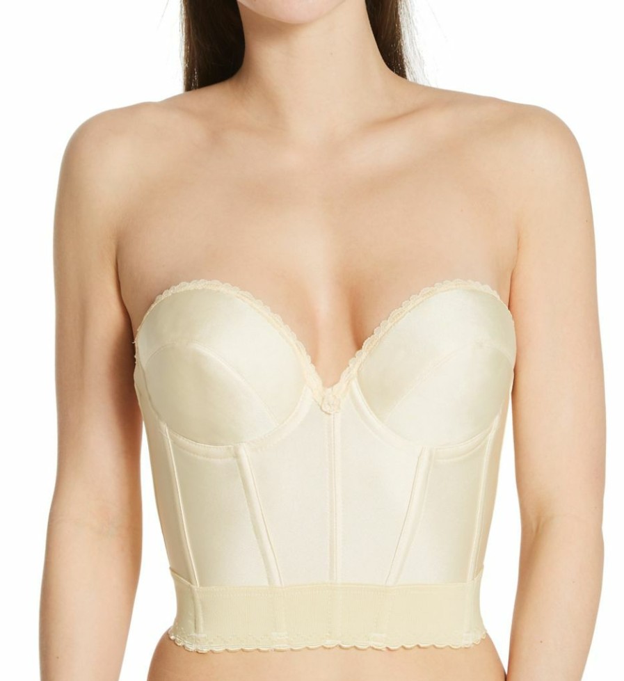 * Shop New Carnival Satin Low Plunge Longline Bustier Bra 203 | Bras