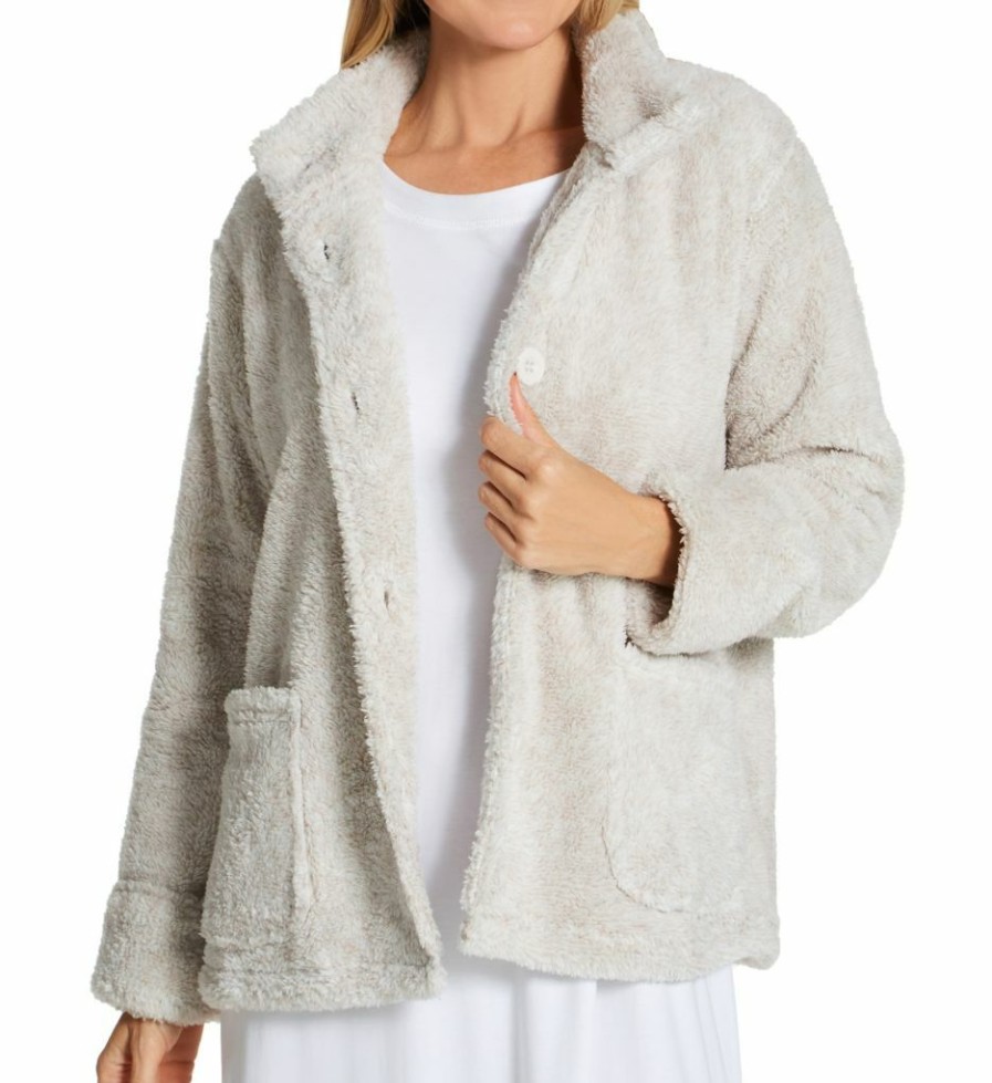 * Exclusive La Cera 100% Polyester Fleece Bed Jacket 8826 | Sleepwear