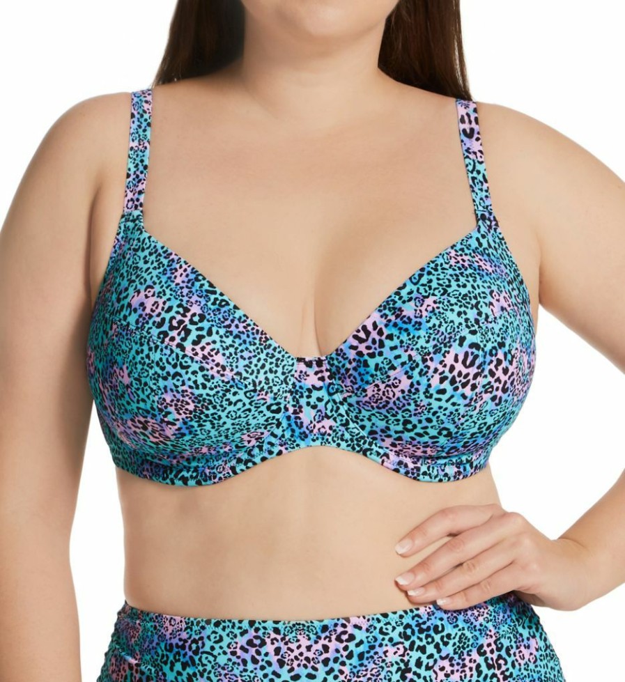 * Special Elomi Electric Savannah Underwire Plunge Bikini Swim Top Es0702 | Swimwear