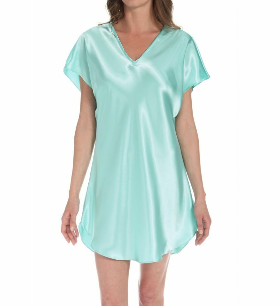 * Excellent Amanda Rich Bias Cut Satin T-Shirt Gown 412-40 | Sleepwear