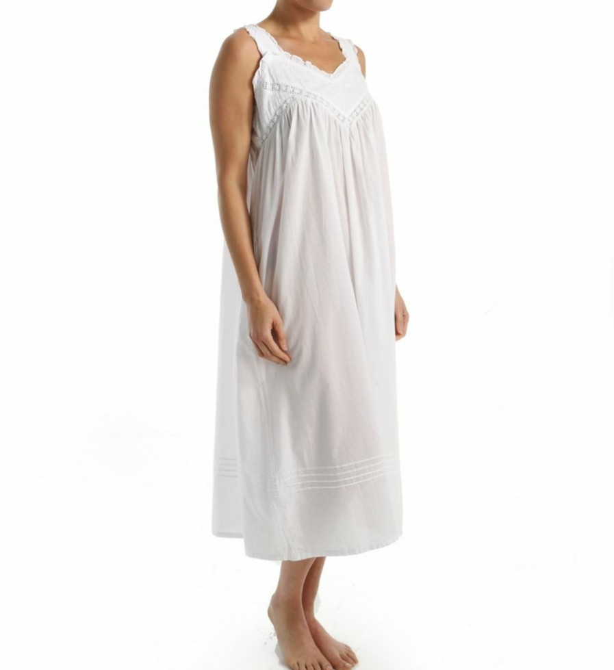 * Online Discount La Cera 100% Cotton Woven Embroidered Pinafore Gown 1205G | Sleepwear