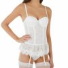 * Exclusive Seven 'Til Midnight Victorian Lace Bustier And Thong Set 9103 | Sleepwear