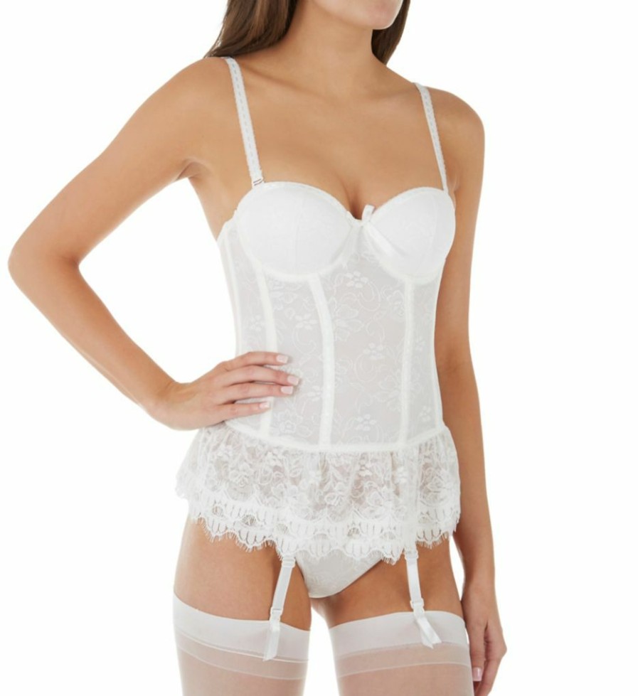 * Exclusive Seven 'Til Midnight Victorian Lace Bustier And Thong Set 9103 | Sleepwear