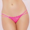 * Sales Seven 'Til Midnight Floral Lace Galloon Open Back Panty 10607 | Panties