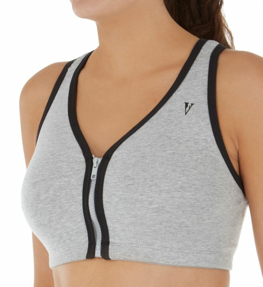 * Excellent Valmont Color Block Zip Front Sports Bra 1611B | Bras