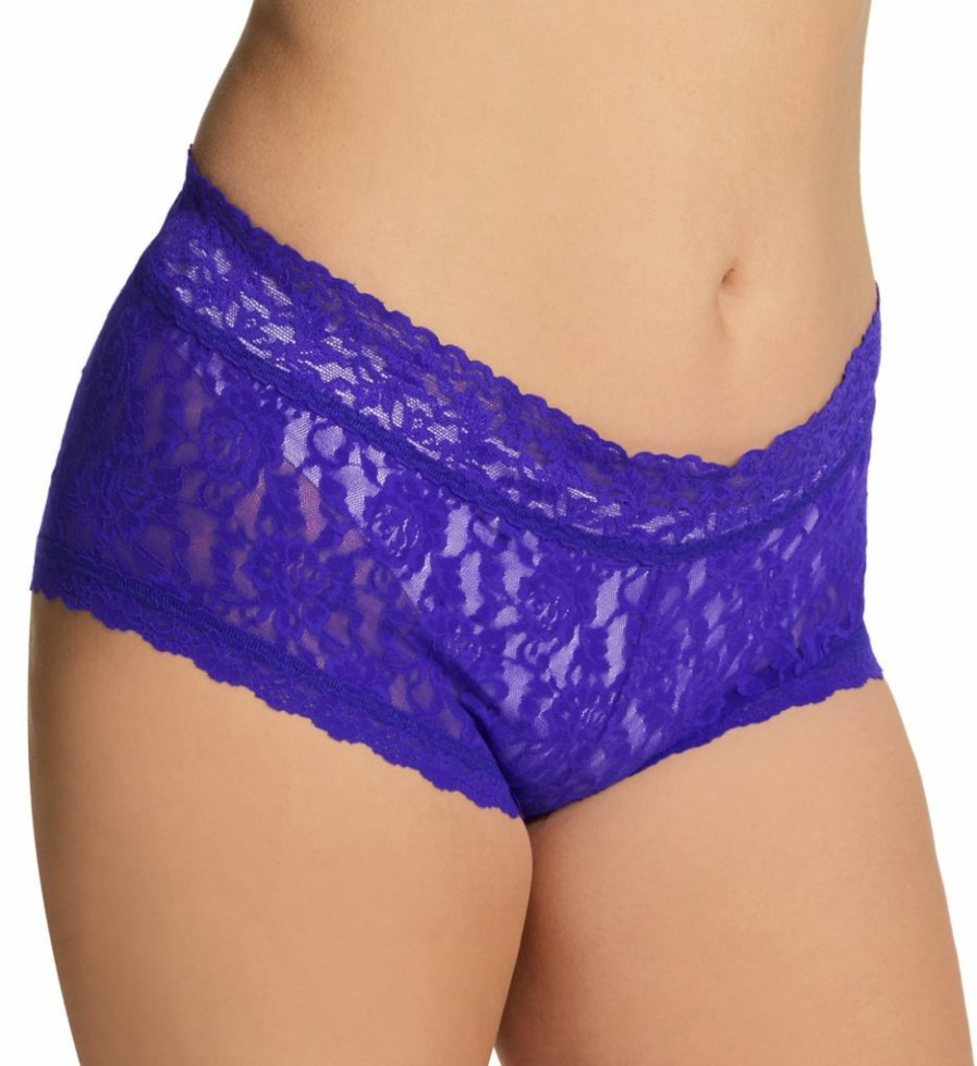 * Flash Sale Hanky Panky Signature Lace Plus Wide Band Boyshort Panty 481281X | Panties