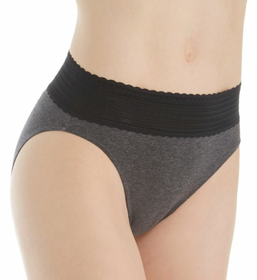 * Classical Warner'S No Pinching No Problems Cotton Hi-Cut With Lace Rt2091P | Panties