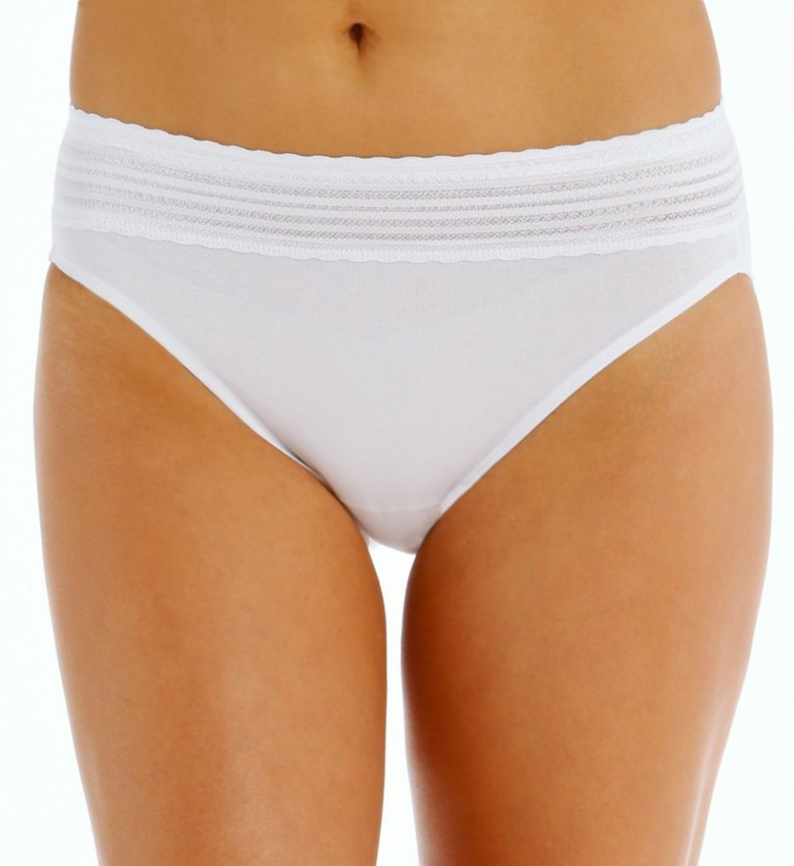 * Classical Warner'S No Pinching No Problems Cotton Hi-Cut With Lace Rt2091P | Panties