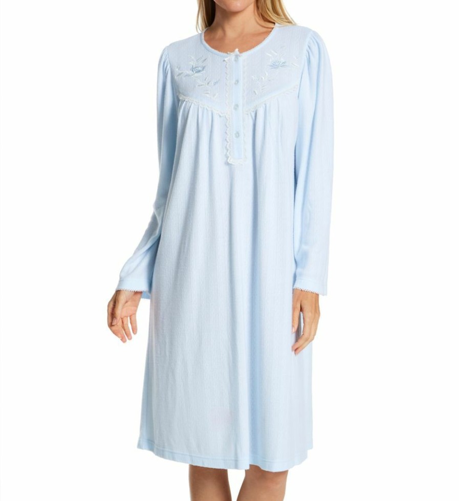 * Discount Miss Elaine Honeycomb Long Sleeve Short Gown 241832 | Sleepwear