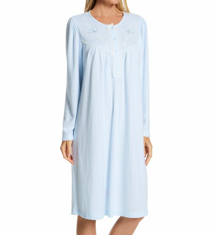 * Discount Miss Elaine Honeycomb Long Sleeve Short Gown 241832 | Sleepwear