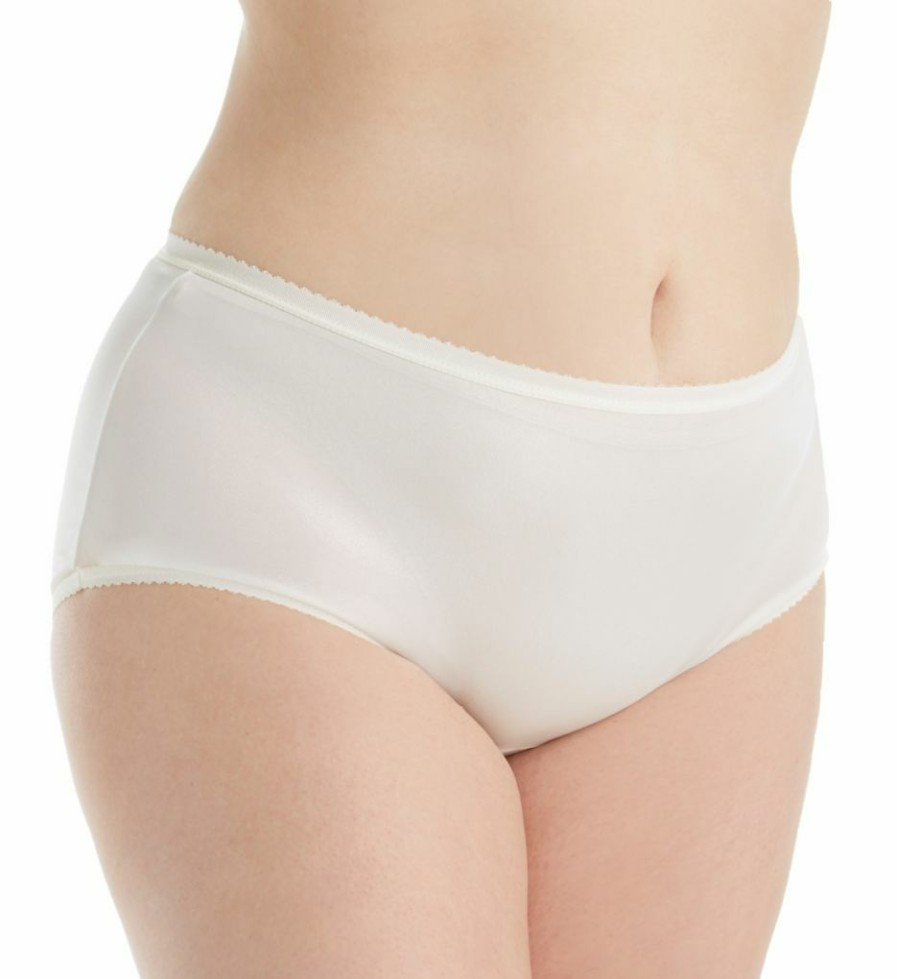 * Special Shadowline Plus Size Nylon Modern Brief Panty 17642P | Panties