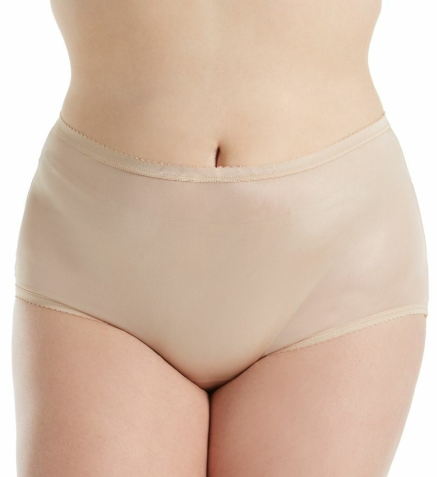 * Special Shadowline Plus Size Nylon Modern Brief Panty 17642P | Panties